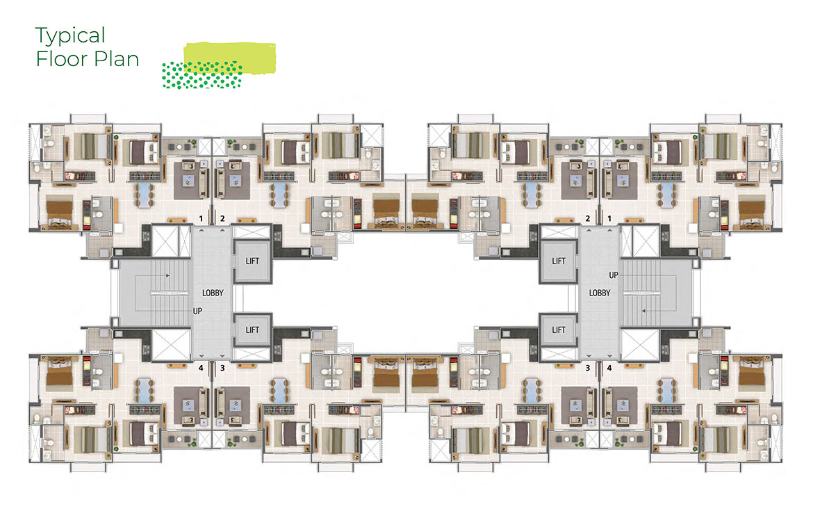 Amogha Typical Floor Plan