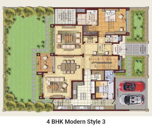 North Park Villa - 4BHK Modern Style 3